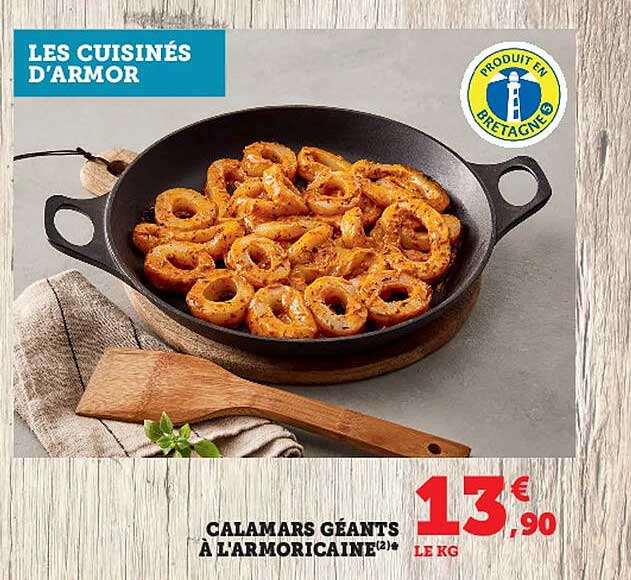 calamars géants à l'armoricaine