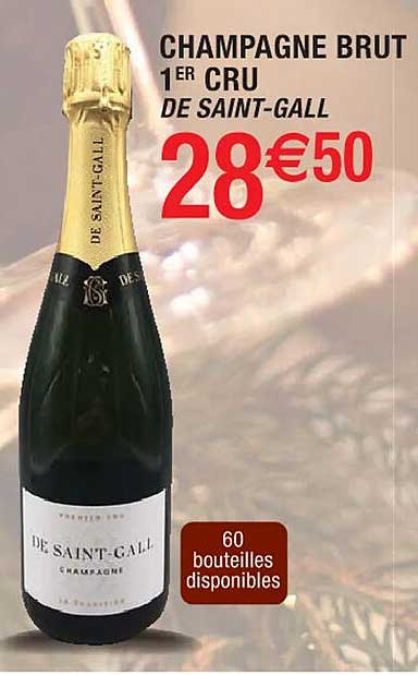 champagne brut 1er cru de saint-gall