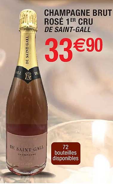 Champagne Brut Rosé 1er Cru De Saint-gall