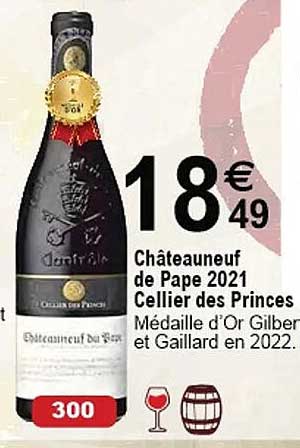 châteauneuf de pape 2021 cellier des princes