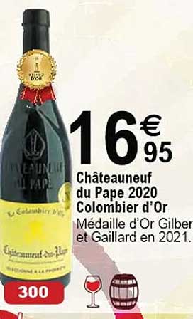 châteauneuf du pape 2020 colombier d'or