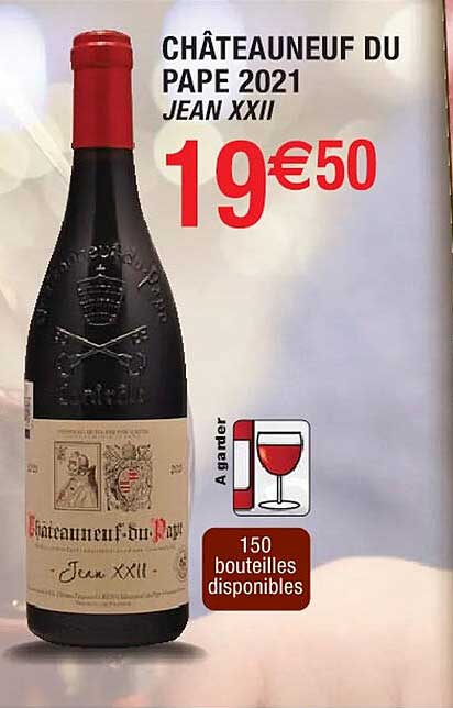 châteauneuf du pape 2021 jean XXII