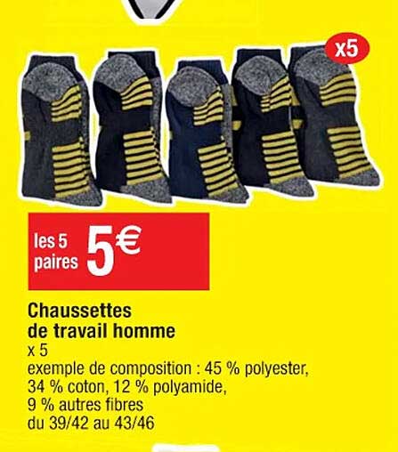 Chaussettes De Travail Homme