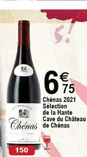 chénas 2021 sélection de la hante cave du château de chénas