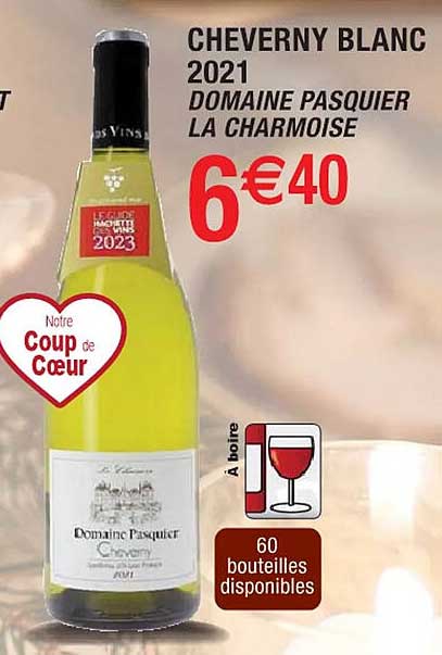 cheverny blanc 2021 domaine pasquier la charmoise