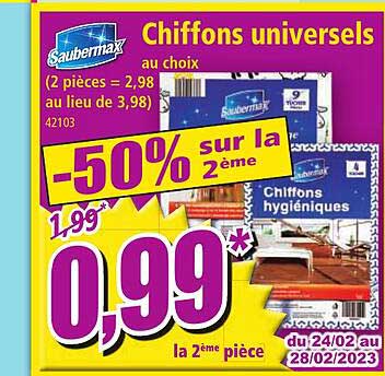 chiffons universels saubermax