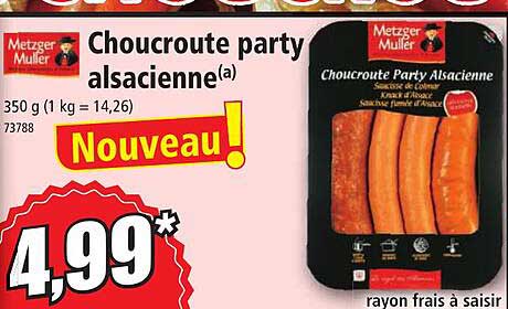 choucroute party alsacienne metzger muller