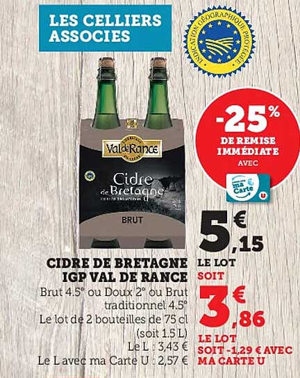 cidre de bretagne igp val de rance