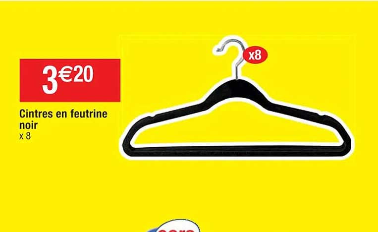 Cintres En Feutrine Noir