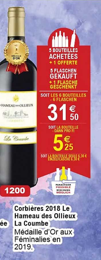 corbières 2018 le hameau des ollieux la coumbe