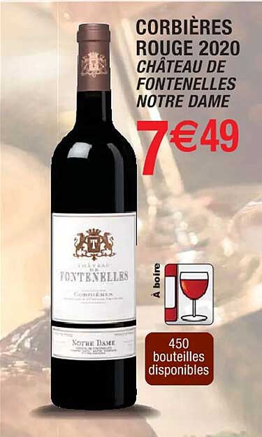 corbières rouge 2020 château de fontenelles notre dame