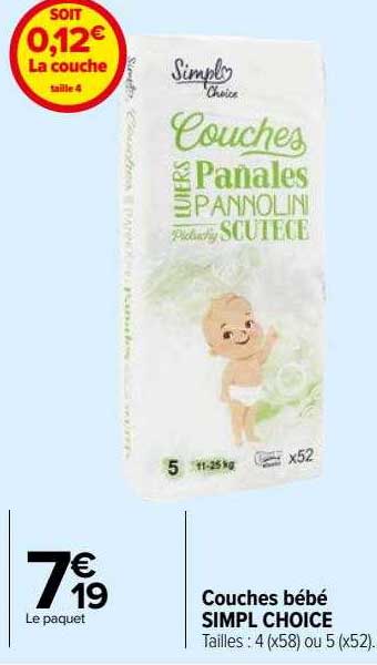 couches bébé simpl choice