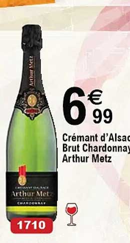 crémant d'alsace brut chardonnay arthur metz