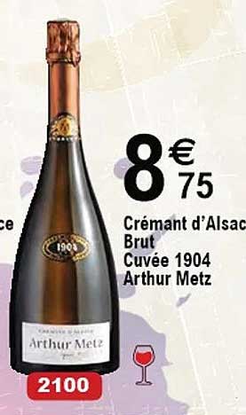 crémant d'alsace brut cuvée 1904 arthur metz
