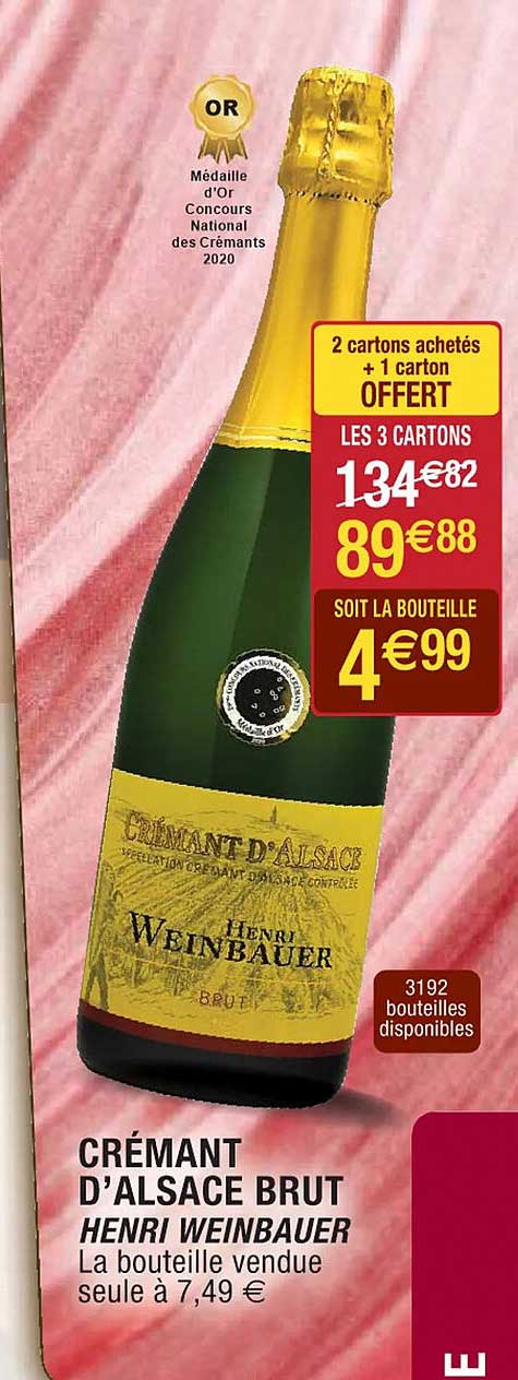 Crémant D'alsace Brut Henri Weinbauer