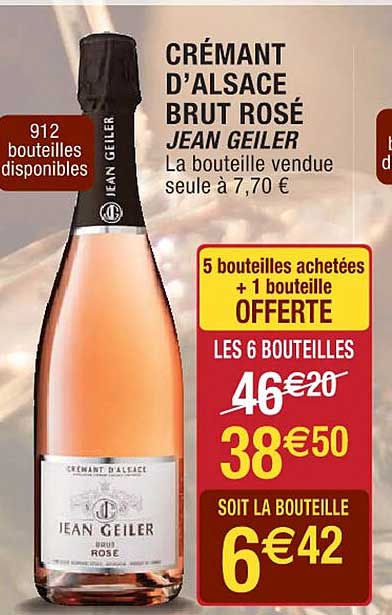 crémant d'alsace brut rosé jean geiler