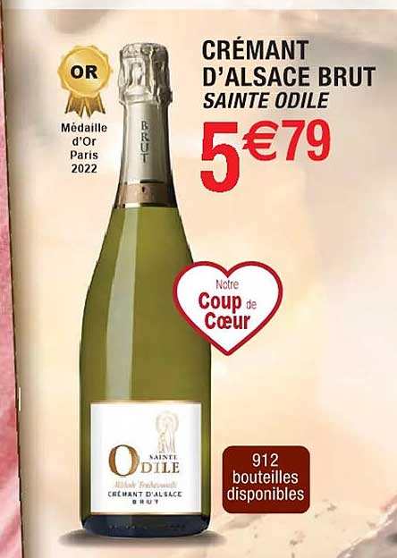 crémant d'alsace brut sainte odile