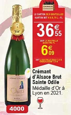crémant d'alsace brut sainte odile