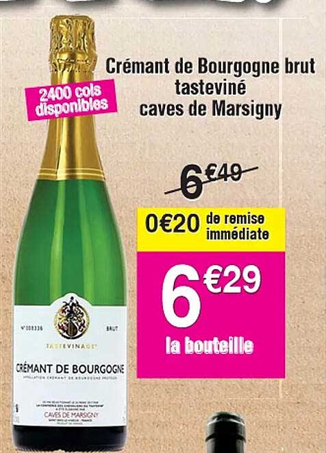 Crémant De Bourgogne Brut Tasteviné Caves De Marsigny