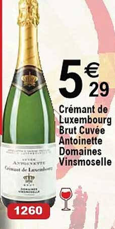 crémant de luxembourg brut cuvée antoinette domaines vinsmoselle