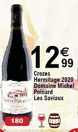 crozes hermitage 2020 domaine michel poinard les saviaux