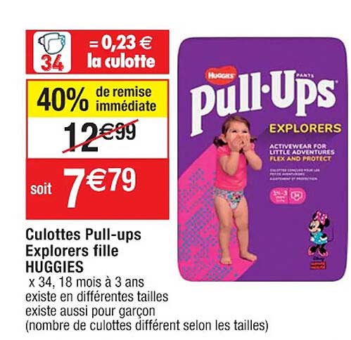 culottes pull-ups explorers fille huggies