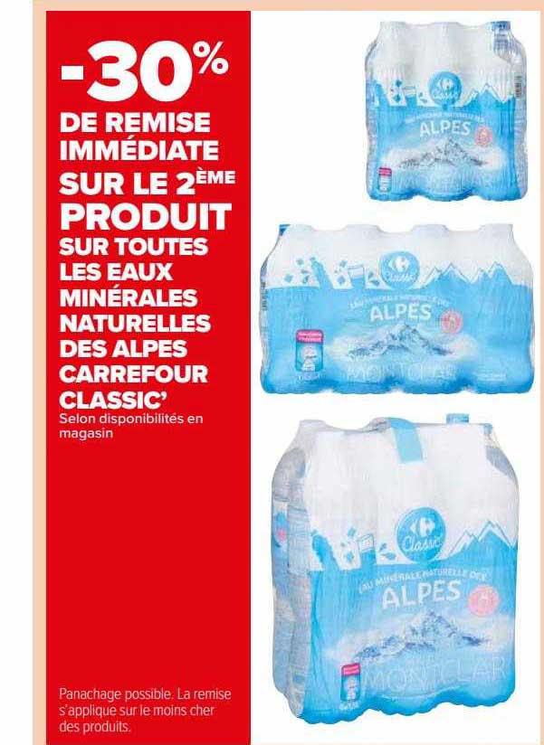 eaux minérales naturelles des alpes carrefour classic'