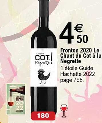 fronton 2020 le chant du cot à la negrette