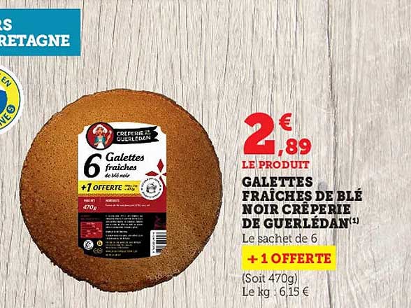 galettes fraîches de blé noir crêperie de guérlédan