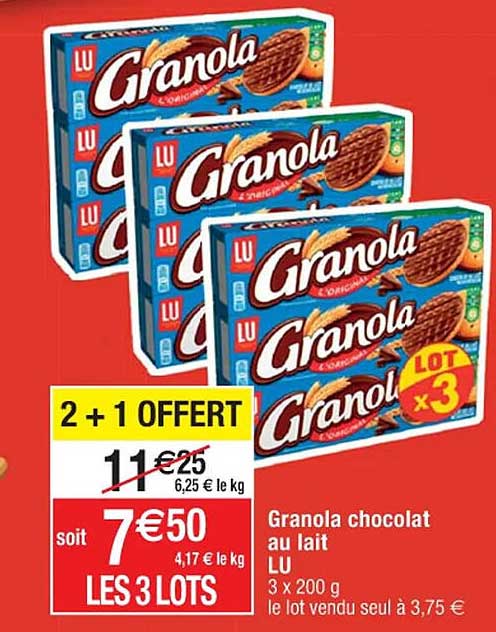 Granola Chocolat Au Lait Lu