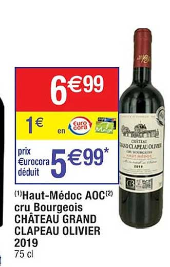 haut-médoc aoc cru bourgeois château grand clapeau olivier 2019