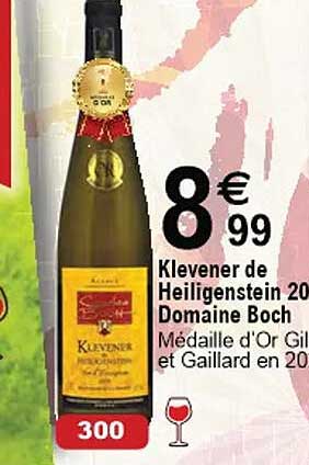 klevener de heiligenstein 2019 domaine boch