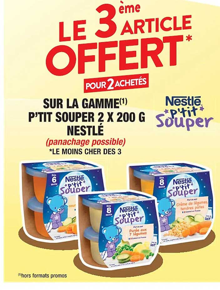 la gamme p'tit souper 2 x 200 g nestlé