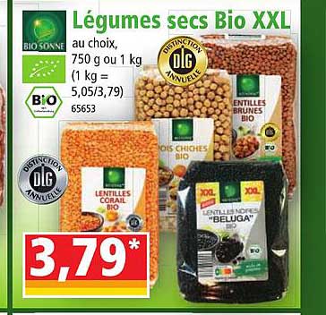 légumes secs bio xxl bio sonne