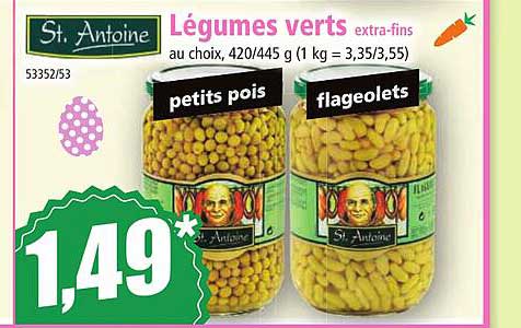 légumes verts extra-fins st. antoine