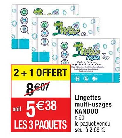 lingettes multi-usages kandoo