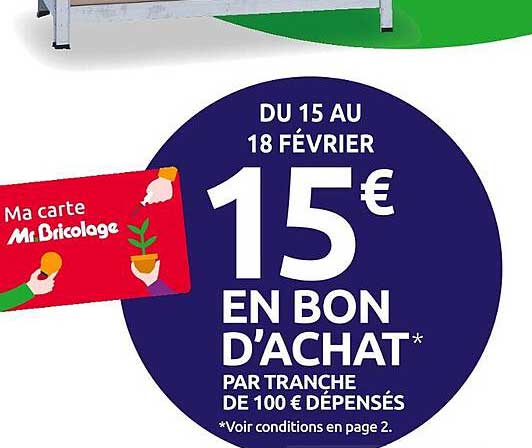ma carte mr.bricolage, bon d'achat