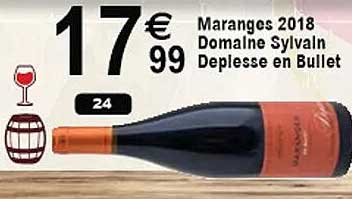 maranges 2018 domaine sylvain deplesse en bullet