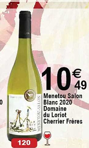 menetou salon blanc 2020 domaine du loriot cherrier frères