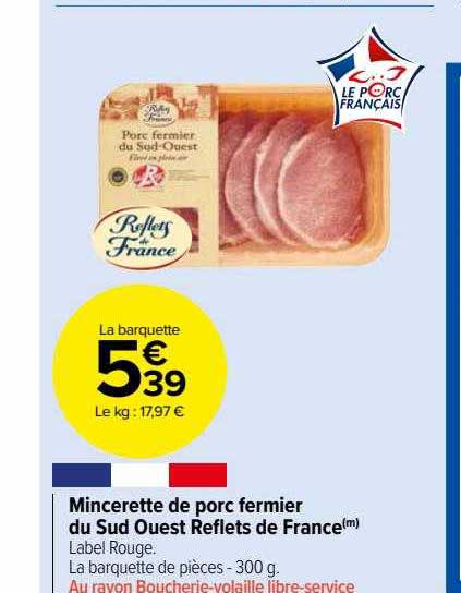 mincerette de porc fermier du sud ouest reflets de france
