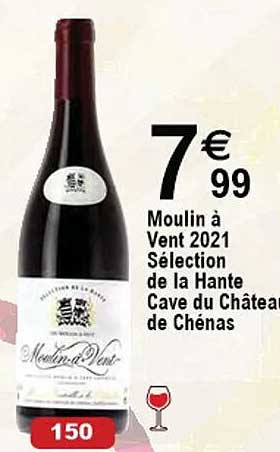 moulin à vent 2021 sélection de la hante cave du château de chénas