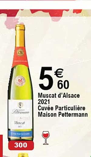 muscat d'alsace 2021 cuvée particulière maison pettermann