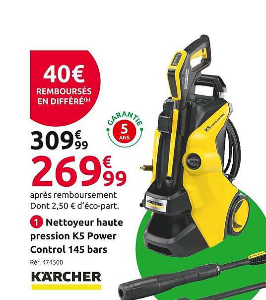 Nettoyeur Haute Pression K5 Power Control 145 Bars Kärcher