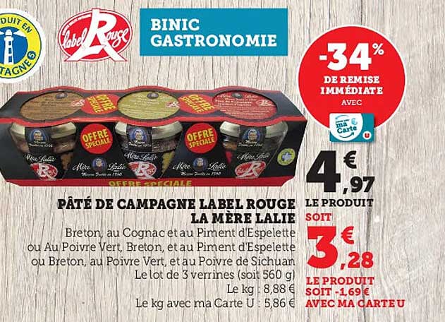 Pâté De Campagne Label Rouge La Mère Lalie