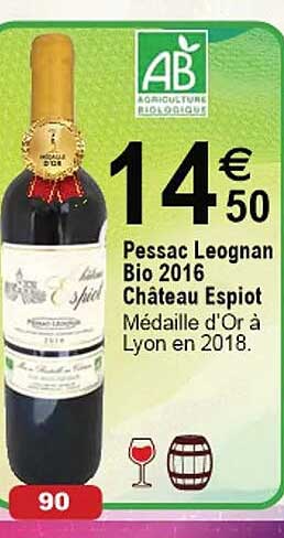 pessac leognan bio 2016 château espiot
