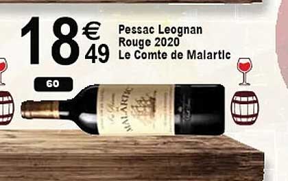pessac leognan rouge 2020 le comte de malartic