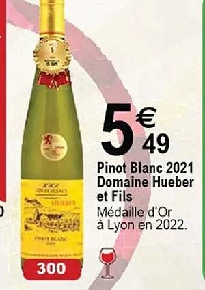 pinot blanc 2021 domaine hueber et fils