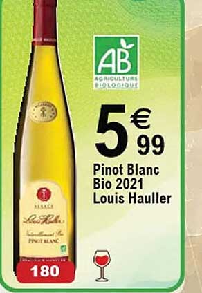 pinot blanc bio 2021 louis hauller