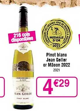 pinot blanc jean geiler ou mâcon 2022
