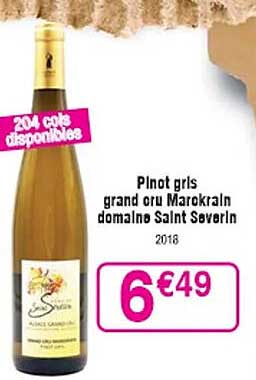 pinot gris grand cru marokrain domaine saint severin
